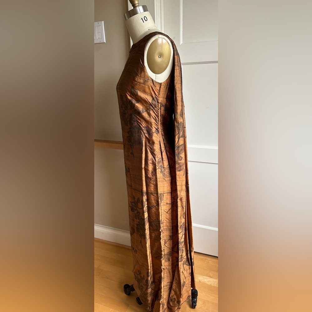 Custom made silk sheath dress one of a kind